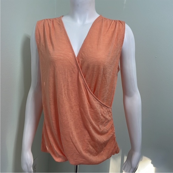 NWT ATHLETA CACTUS PEACH SLEEVELESS BREEZY WRAP TOP TANK SMALL - Picture 10 of 10